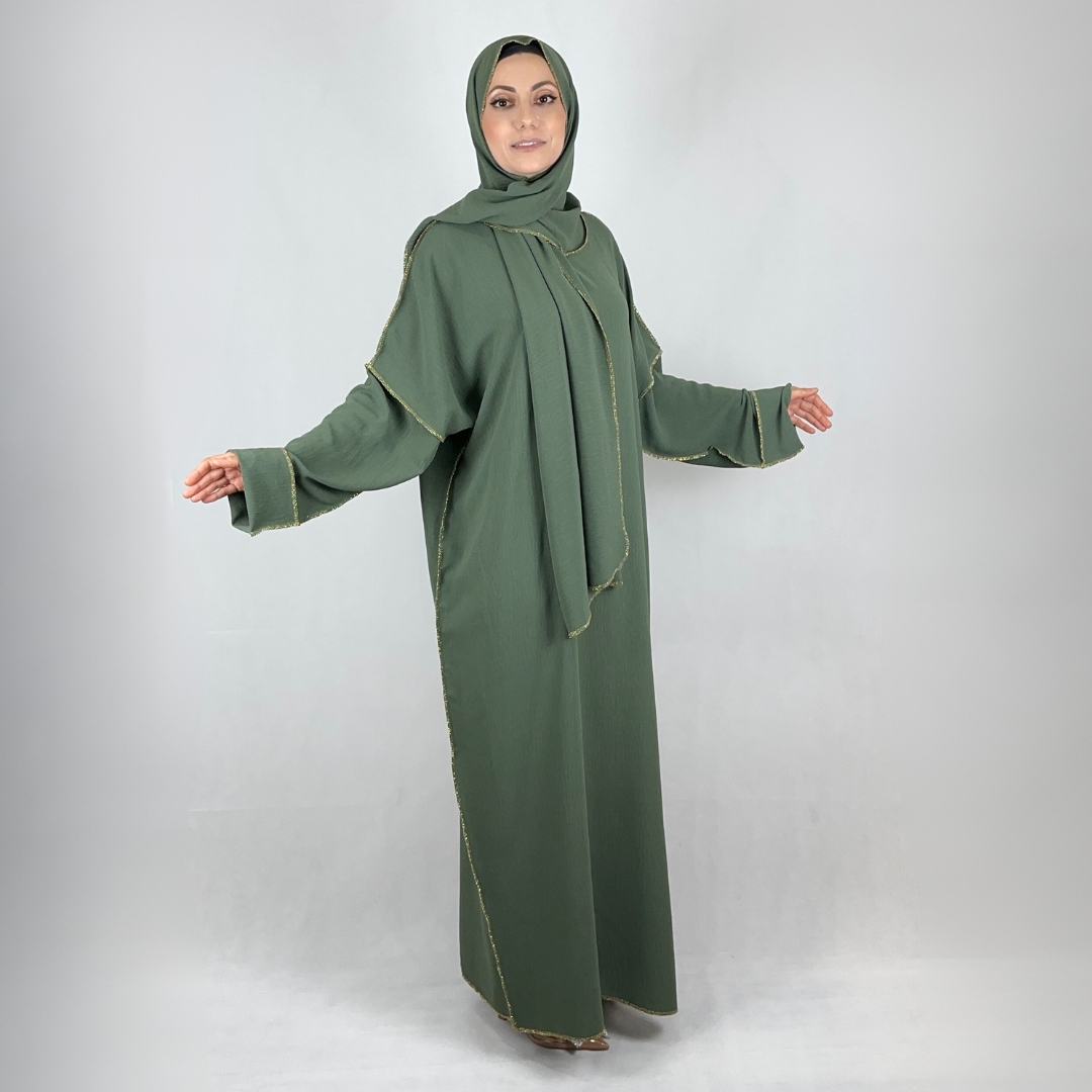 Ruqaya Abaya mit integriertem Kopftuch