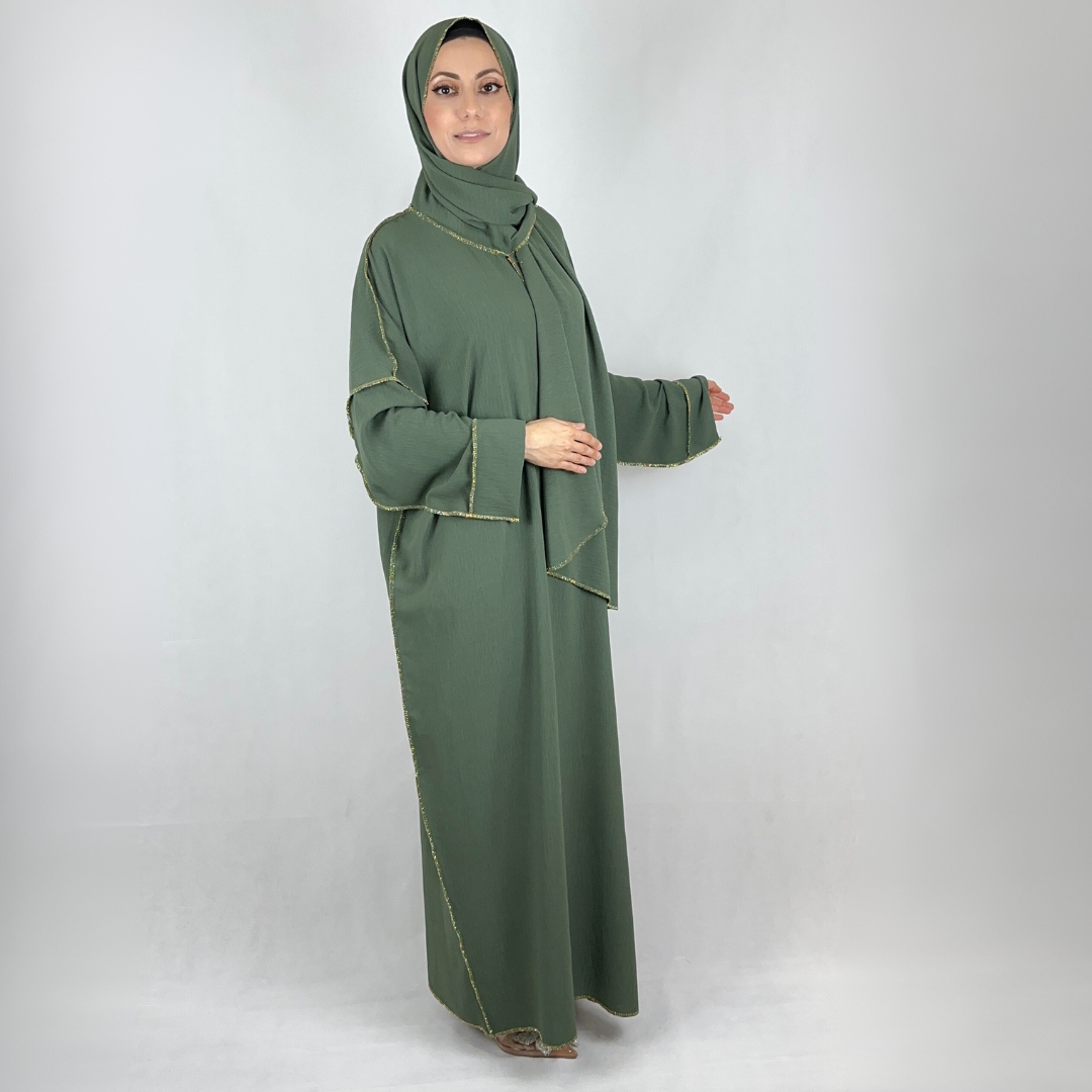 Ruqaya Abaya mit integriertem Kopftuch