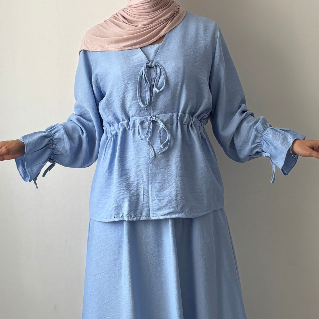 Jasmin 3-Teiler Set blau