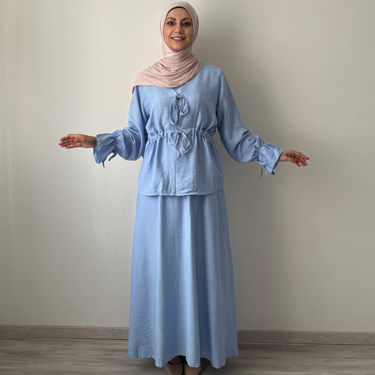 Jasmin 3-Teiler Set blau