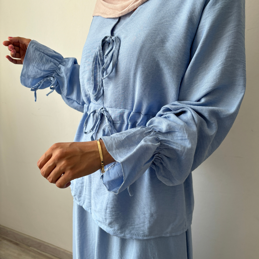 Jasmin 3-Teiler Set blau