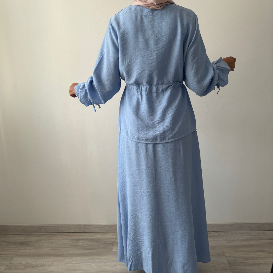 Jasmin 3-Teiler Set blau