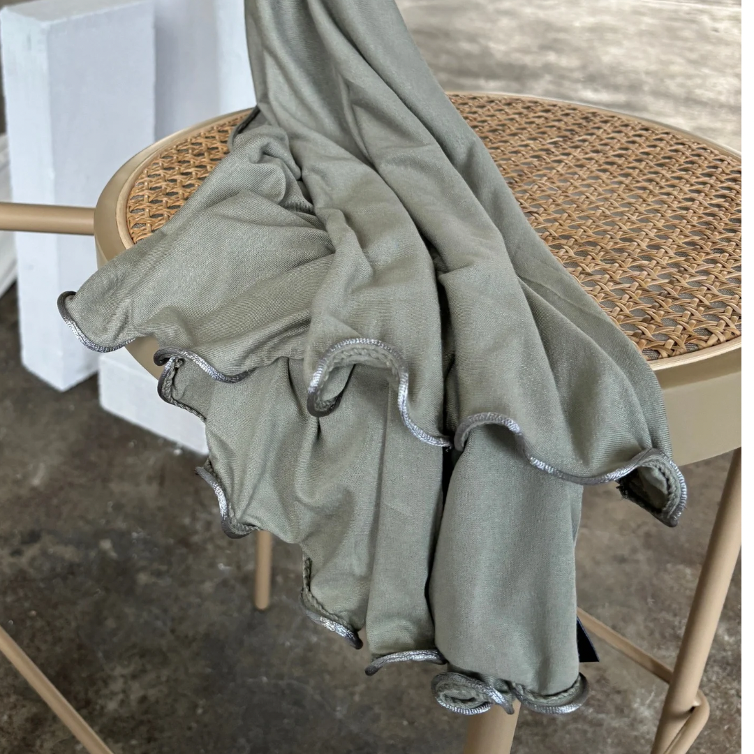 Jersey Hijab Mint mit Kringel