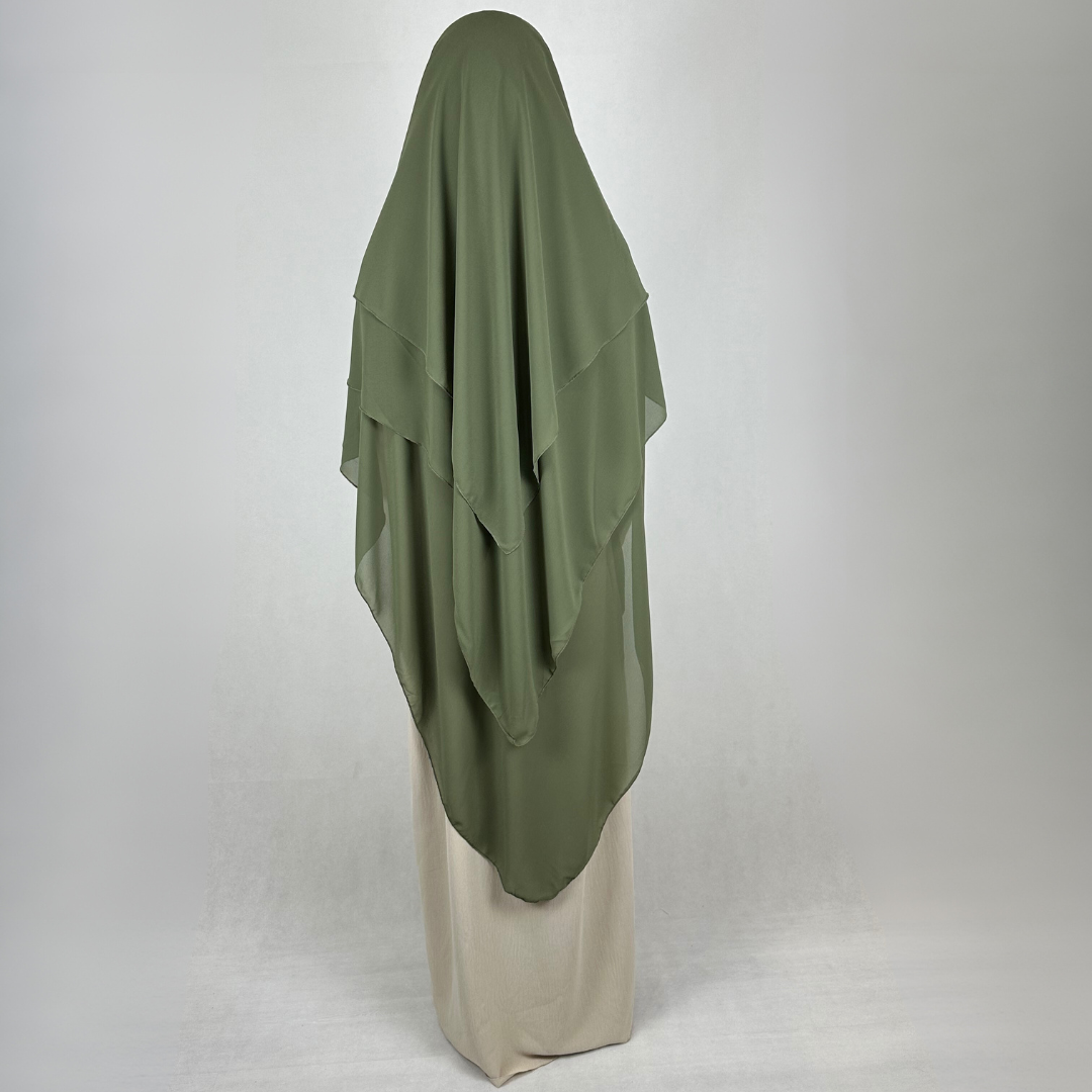 Khimar dreilagig olive