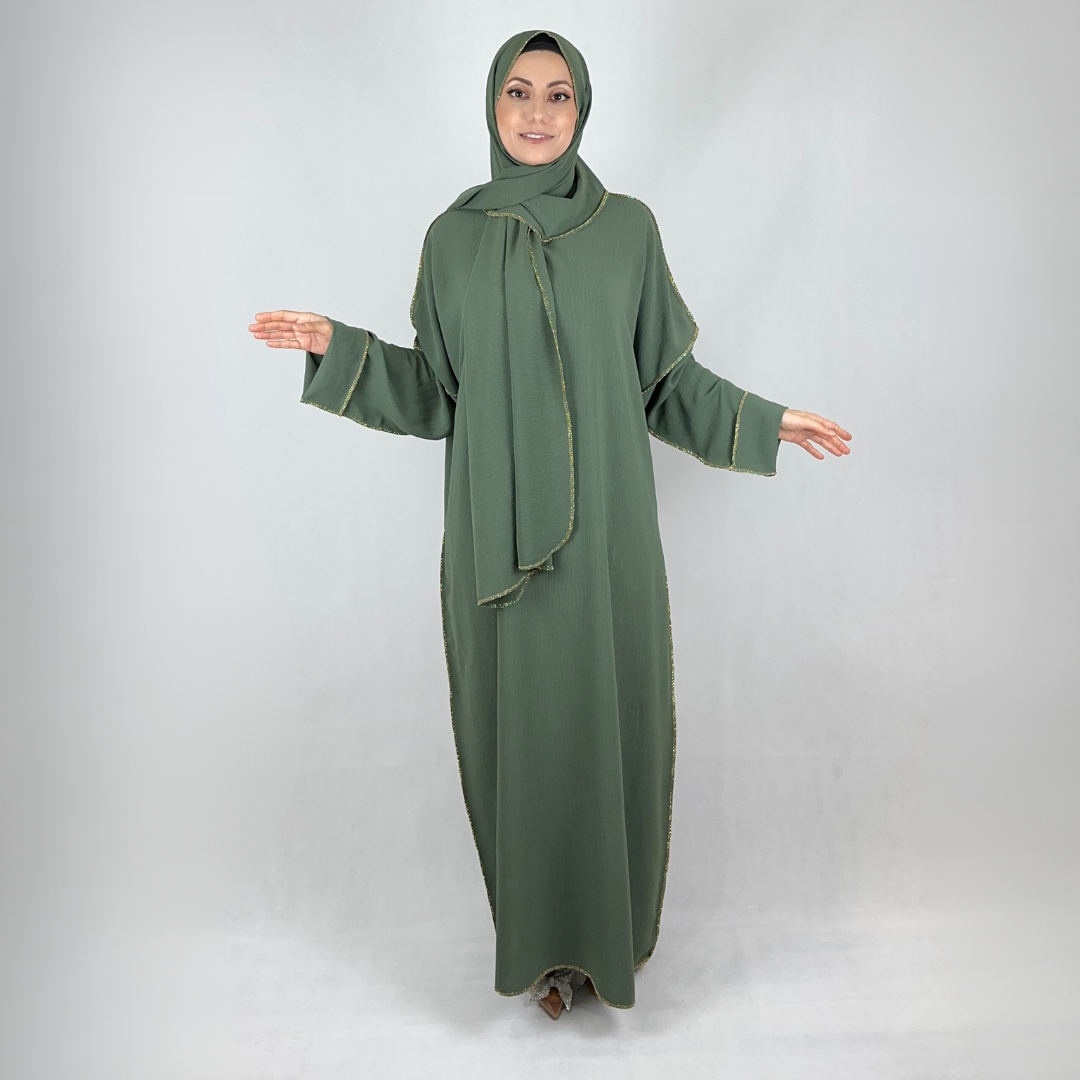 Ruqaya Abaya mit integriertem Kopftuch