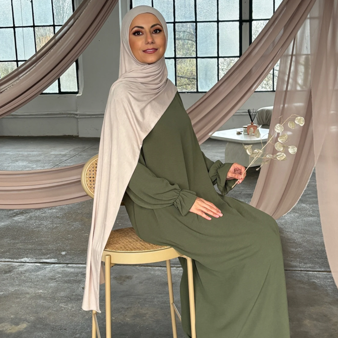 Jersey Hijab Beige