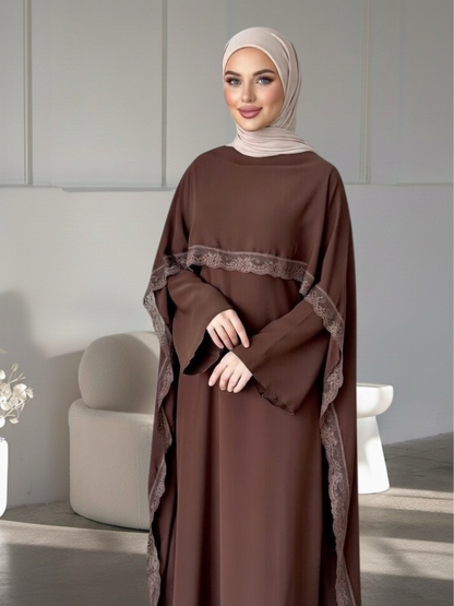 Rania Spitzen Cape Kleid